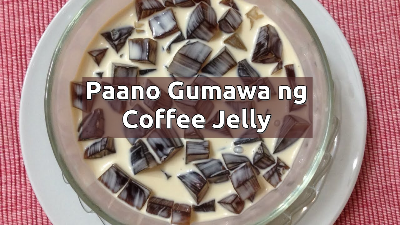 Paano Gumawa ng Coffee Jelly - PaanoHow